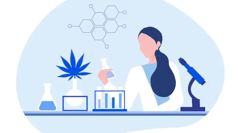 lab ilustration for cbd side effect