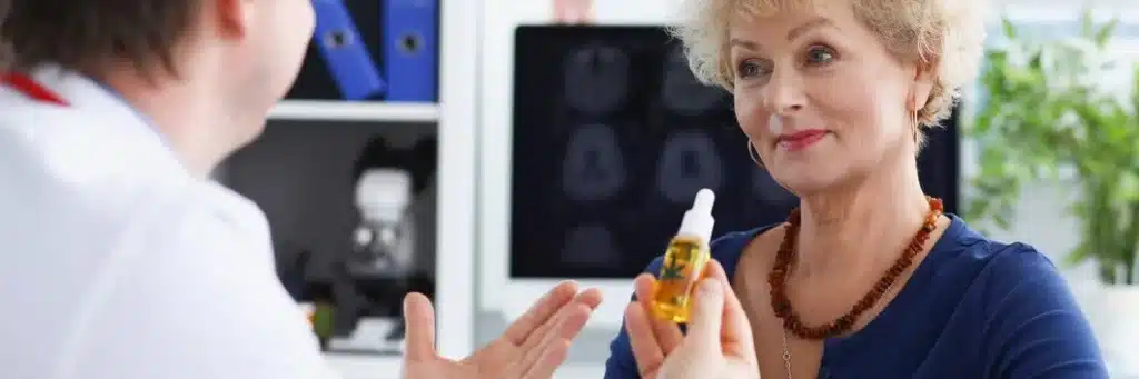 a senior taking cbd hemp oil uk